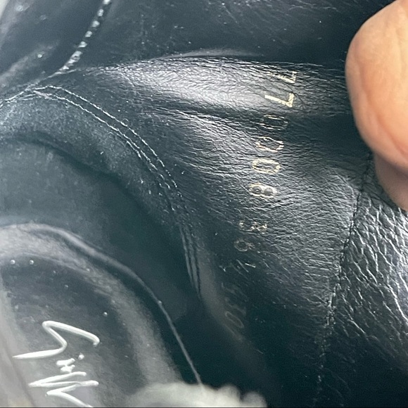 Giuseppe Zanotti sz 36.5 lace up combat boots glitter - Picture 10 of 15